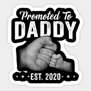 Father_s Day Gifts Promoted To Daddy Est 2020 Sticker